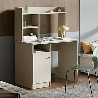 Wakefit Study Table | 1 Year Warranty | Computer Table, Office Table for Home & Office, Work Desk | Engineered Wood | Sage - Pumic Grey