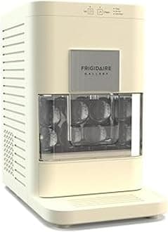 Frigidaire, Countertop Artisanal Sphere Ice Machine, Transparent Window, Gourmet Ice Maker, 84 Sphere per Day Capacity, Auto Self Cleaning Ice Making Machine (Cream)
