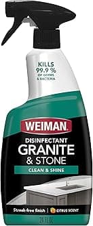Granite Cleaner and Polish - 24 Ounce 6 Pack - For Granite Marble Soapstone Quartz Quartzite Slate Limestone Corian Laminate Tile Countertop and More