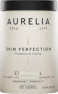 Skin Perfection | Advanced Cellular Anti-Aging Supplement | Enhance Skin Clarity, & Tone | with Zinc, Resveratrol, Niacinamide, Ergothioneine, & Vitamin C