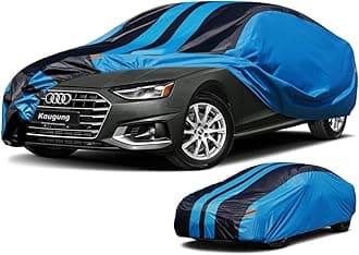 Kaugung Car Cover Waterproof Custom Fit Audi A4/S4（2007-2025）, Full Exterior Cover for Automobiles Lightweight Resistant Outdoor Sun UV Rain Dust Snow Wind Protection.
