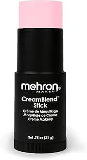 MehronMakeup CreamBlend Stick | Face Paint, Body Paint, & Foundation Cream Makeup | Body Paint Stick .75 oz (21 g) (Pastel Pink)