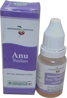 VAIDYARATNAM Pack of 6 - Anu Thailam - 10ml