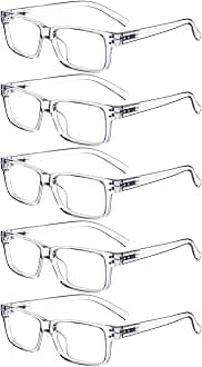 Pack of 5 Classic Spring Hinge Reading Glasses Sun Reading Glasses