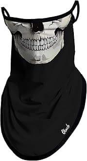 Neck Gaiter Face Mask with Ear Loops Bandana Face Mask Scarf Face Cover for Men Women