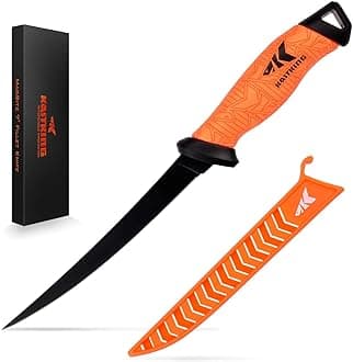 Speed Demon Pro Fillet Knife - Razor Sharp G4116 German Stainless-Steel Blade, Professional Level Knives for Filleting and Boning, Non-Slip Handles, Includes Protective Sheath