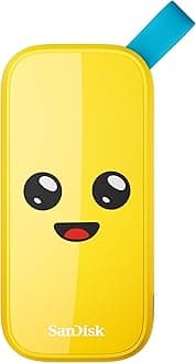 SANDISK 1TB Fortnite Portable SSD, Peely Edition - Up to 800MB/s, USB-C, USB 3.2 Gen 2, Drop Protection - SDSSDE30-1T00-G25F