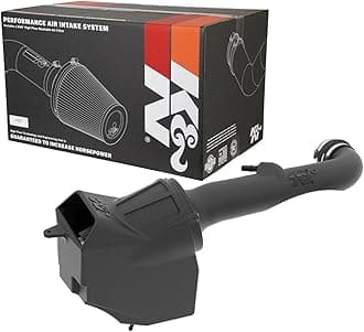 K&N Cold Air Intake System: Dry-Flow Air Filter, Increase Performance & Towing: Compatible with 2018-2025 JEEP, Gladiator, Wrangler, Wrangler JL, 30-1576