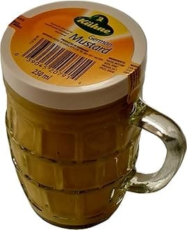 Kuhne Traditional Smooth & Mild German Mustard in Beer Mug Glass Jar 250 ml