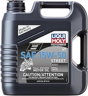 Motorbike 4T SAE 15W-50 Street | Full Synthetic Motor Oil | 4 Liter | SKU: 20060