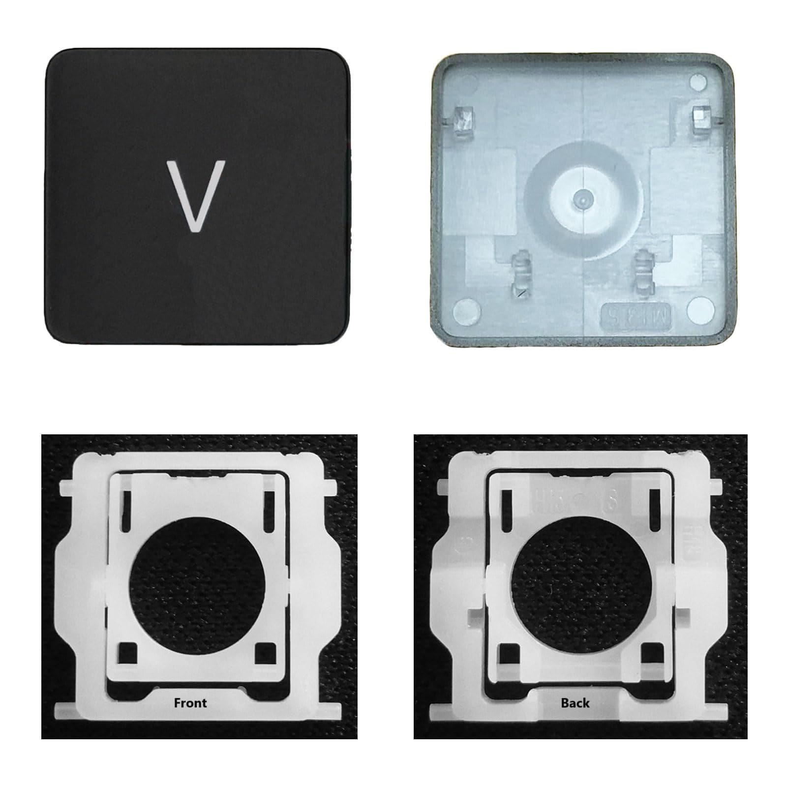 Custom Hinged Keycap Replacement for (M1 M2) MacBook Pro A2141 A2251 A2289 A2338 A2442 A2485, Replace MacBook Air A2179 A2337 A2681 Keyboard Keycap (V Key)