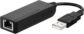 DUB-E100 High-Speed USB 2.0 Fast Ethernet 10/100 Mbit/s Ethernet Adapter , Black