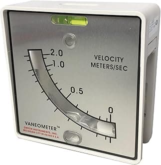 Dwyer® Vaneometer Swing Vane Anemometer, M480, 0-2.0 m/s