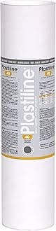 5740T - Plastiline tube - Modelling Paste, High Precision - Sculpting, Moulding - Hardness 40 (very soft) - 5 kg - Dark Grey shade. Made in France