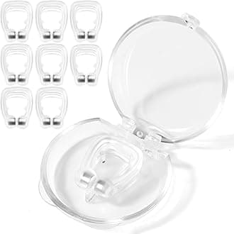 Anti Snoring Devices/Snoring Nose Clip Silicone Magnetic Stop Snoring Solution Snoring Devices for Men and Women 5.7 Inch(8 Pack)