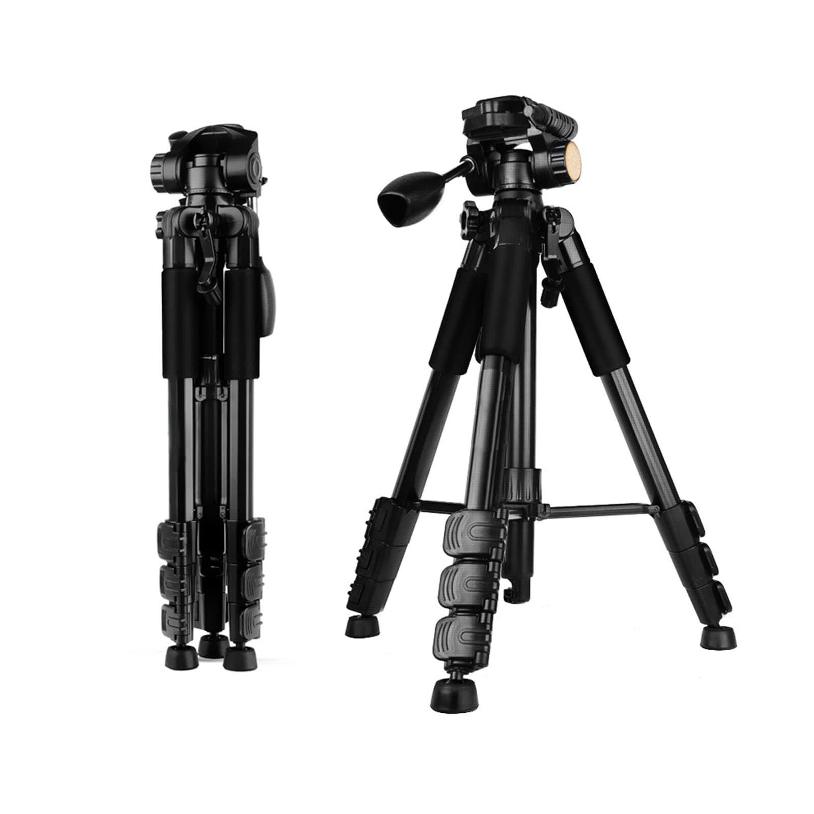 Camera Tripod Leightweight Tripod Adjustable Height 4 Sections Leg Column with Bag