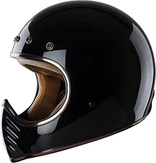 Royal H01 Full Face Motorcycle Helmet - Multi Size & Colors | Retro - Elegant - Unique Design | Classic Style for Adult Women - Men | DOT Approved