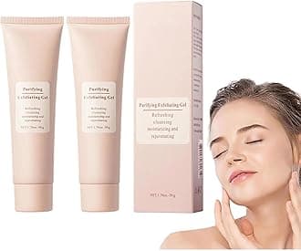 Neslemy Purifying Exfoliating Gel, Purifying Enzymes Exfoliating Gel, Gentle Body Scrubber Moisturizing Gels, Deep Cleansing Face and Body Exfoliatings Scrub Gels for All Skin (2Pcs, s)