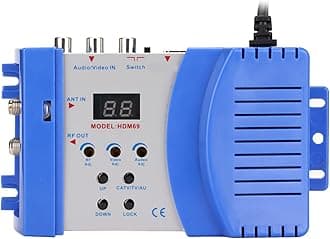 Dpofirs VHF/UHF Modulator-AV to RF Converter HDMI Modulator-PAL/NTSC TV Format Output-HD AV to RF Modulator for Home TV(#1)