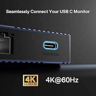USB C Hub Docking Station Dual Monitor 2 HDMI 4K@60HZ,14 in 1 Laptop Docking Station 3 Monitor with 10Gbps(USB-c Video+Data,3*USB C,USB A) Ethernet,PD 100W,SD/TF,3.5mm Audio for Dell/HP/Lenovo