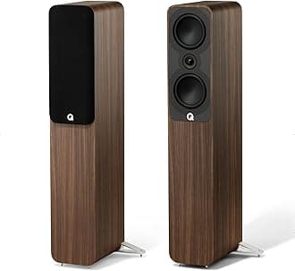 5040 Floorstanding Speaker Santos Rosewood (Single Speaker) - 2 x 5 Mid/Bass Drivers, 1" Tweeter - Stereo System for Home Entertainment Center, Surround Sound TV/Record Player