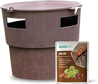 RPW Lure® Combo Pack - Pheromone Lure for Red Palm Weevil (Rhynchophorus ferrugineus) & Coco Trapp® | Includes - 5 RPW® Lures & 5 Traps