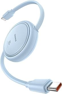 USB C to USB C Cable, 100W Retractable USB C 5A Fast Charging Cable, 4-Stage Length Preset USB Type C Charger Cord for iPhone 16 15 Pro Plus Pro Max, MacBook, iPad, Samsung S24/S23+ (3.3ft)