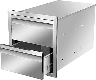 14'' Outdoor Kitchen Double Drawer