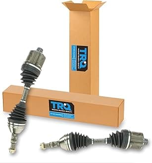 TRQ Driver and Passenger Side CV Axle Assembly Set 2 Piece Compatible with 97-03 Chevrolet Malibu; 04-05 Classic; 02-04 Pontiac Grand Am 2.2L Automatic Transmission
