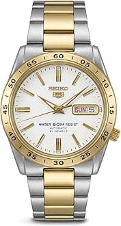 SEIKO Automatic Watch for Men 5-7S Collection - with Day/Date Calendar, Luminous Hands, Stainless Steel Case & Bracelet