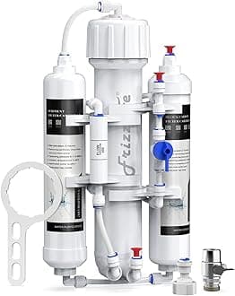 Aquarium Reverse Osmosis System Compact RO Water Filter System, 3-Stage Tropical Fish, Discus, Marine, Compatible with 190L, 280L or 380L GPD Membrane (190L)