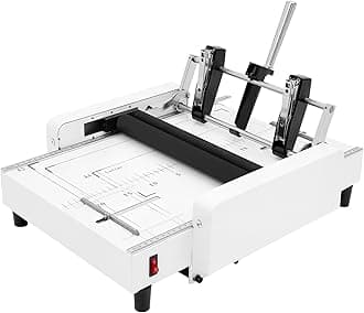 2 in 1 Paper Folding & Binding Machine A3 Booklet Maker MAX 11.7"×16.5" Paper Binder Stapler Machine 200-300 Books/Hr Booklet Maker for Offices, Schools
