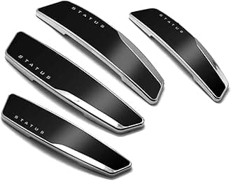 4 Pcs Status High Glossy Slim Door Edge Guards Bumper Protector Trim Guard Sticker Molding Black Color for Motors Auto Vehicle by GotoShop
