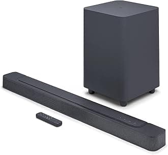 Bar 500 Speaker 5.1 Channel 590 W Surround Sound Home Entertainment Bar with Subwoofer, Dolby Atmos, MultiBeam and Built-In Wi-Fi, Black