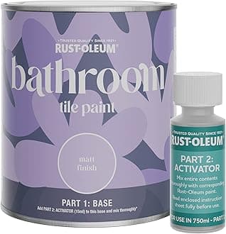 Rust-Oleum Beige Water-Resistant Bathroom Tile Paint in Matt Finish - Warm Clay 750ml