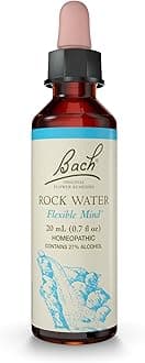 Bach Original Flower Remedies, Rock Water - Flexible Mind - Natural Homeopathic Flower Essence for Emotional Balance - Vegan, Gluten Free, Sugar Free - 20mL Dropper