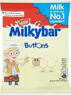 NestleMilkybar White Chocolate Buttons Single - Pack of 6 by Milkybar