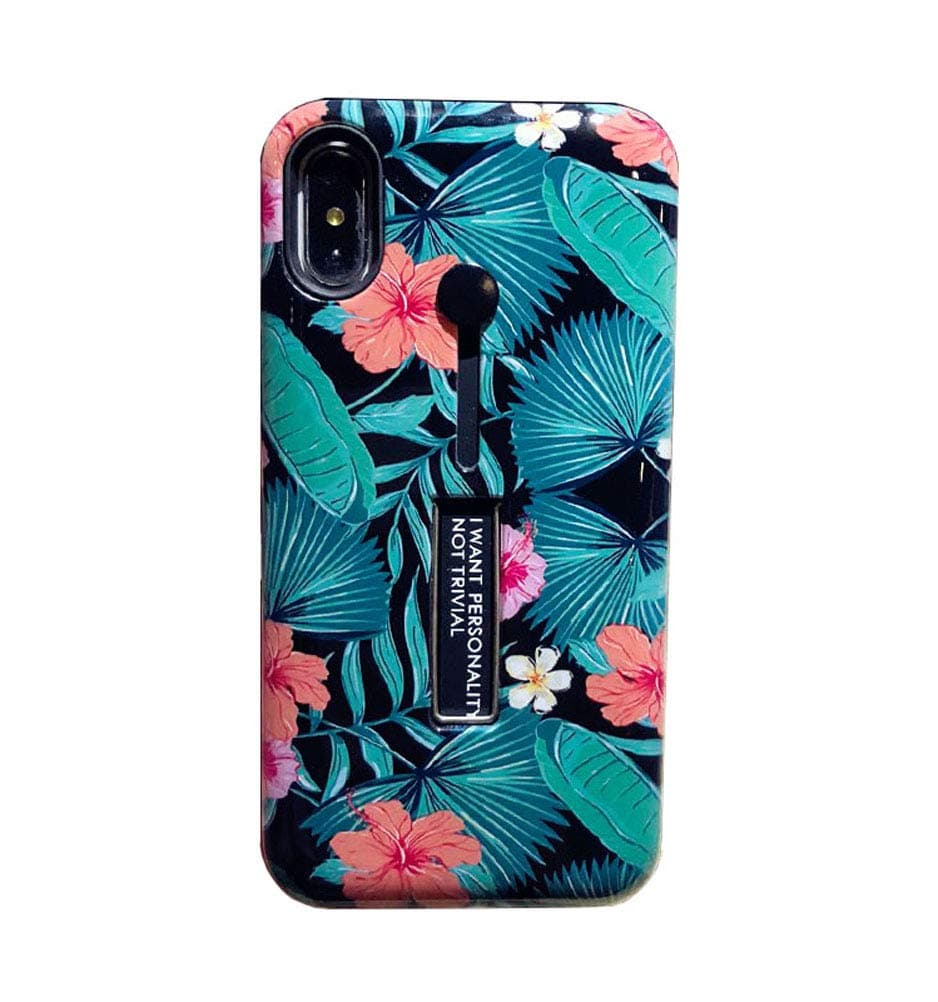 iPhone X Case, iPhone Xs Case, Dual Layer Finger Strap Case Protective Phone Cover,Shockproof Slim Rubber Grip Holder Case, Finger Ring Band with Kickstand Case for iPhone Xs 5.8 inch 2018 Release