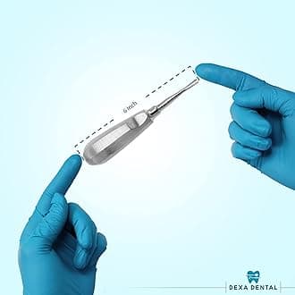 Root Elevator Set – Luxating Periotome, Apical Molt Osteotome, Root Extraction Instruments, Professional Oral Implant Tools - 5 Pcs