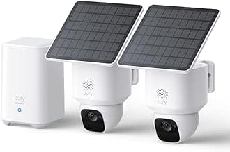 SoloCam E30, 2-Cam Pack Kit, Security Cameras Wireless Outdoor, Solar Camera Outdoor Wireless, 360° Pan, AI Tracking, 2K Clarity, No Monthly Fee