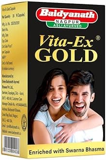 Baidyanath Vita Ex Gold Plus I Stamina Booster I 20 Capsules
