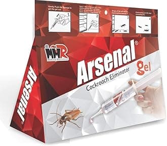 Arsenal Cockroach Eliminator Powerful Cockroach Killer Gel Bait (30 Gram, Pink), Pack of 1
