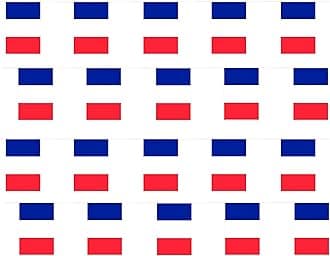 I LOVE FANCY DRESS French Flag Bunting - 30m 100ft - 60 Flag - Plastic all Weather France Bunting Decoration for Indoor Outdoor Sporting Events, Street Parties, Festivals and Celebrations