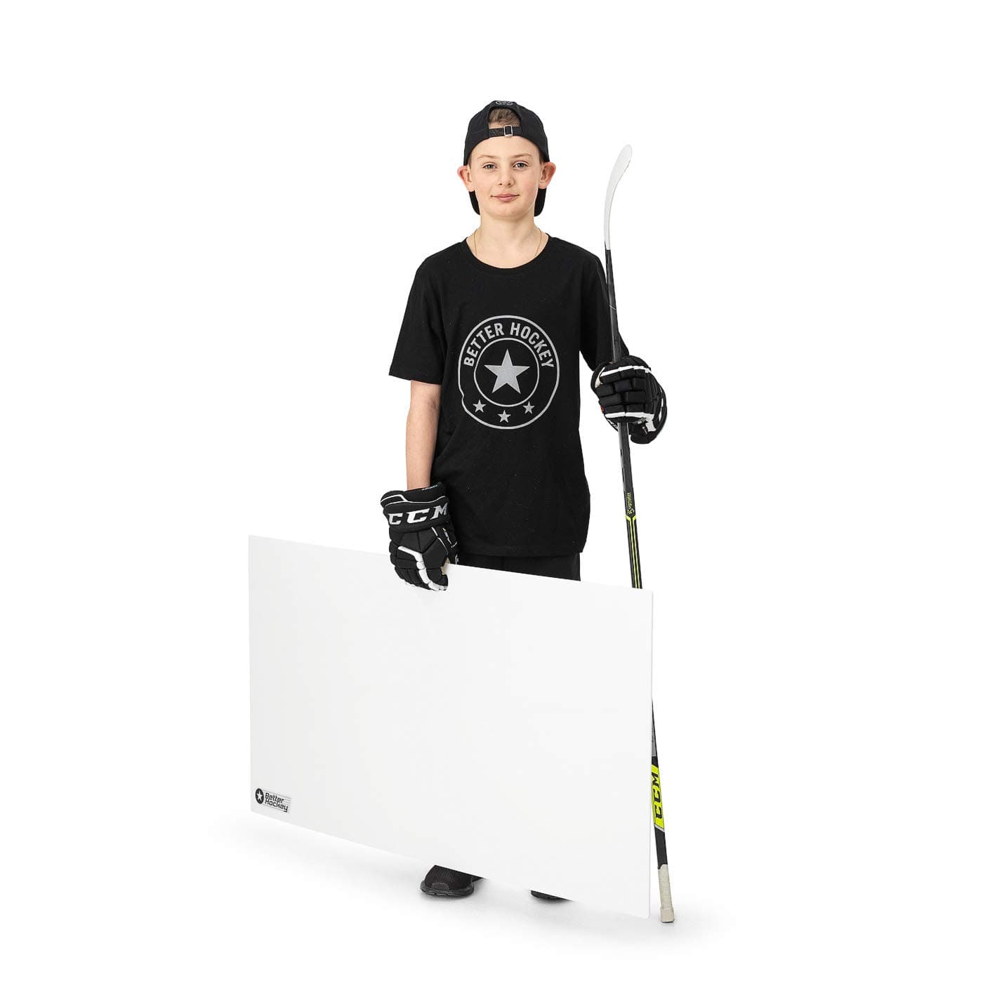 Better Hockey Hockey Shooting Pad – 24” x 48” Synthetic Ice Board for Stickhandling, Passing & Shooting Extreme – Off-Ice Training Mat