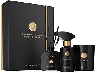 RITUALSGift Set Wild Fig Large – Luxury Home Fragrance Products from the Private Collection – Aromatherapy Gift Box with home perfume, a scented candle and fragrance sticks