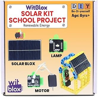 Witblox DIY Solar Power Kit for Kids | STEM Educational Renewable Energy Science Project Kit | Fun School Experiment Kit for Kids 8 Years +