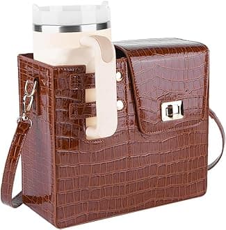 GSenhui Stanley Cup Bag Purse, Stanley Cup Holder Water Bottle Bag with Shoulder Strap Outdoor Portable Crossbody Bag for Stanley Cup