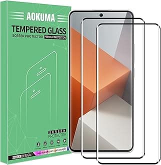 Tempered Glass for Xiaomi Redmi Note 14+/13 Pro+ 5G Screen Protector, Premium 3D Curved Edge Guard Film, Full Coverage Anti-Fingerprints No Bubbles HD-Clear Case Friendly