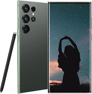 S24 Ultra, Unlocked Phones, 8GB+256GB Dual SIM Dual Standby, Android 14.0, 5G Cell Phone, 6800mAh Battery Fast Charging Mobile Phone, 6.8 Inch FHD+ 120Hz Screen (Green)