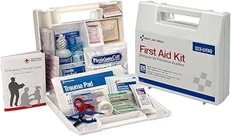 First Aid Only 223-U OSHA-Compliant First Aid Kit, All-Purpose 25-Person Emergency First Aid Kit for Business, Worksite, Home, and Vehicle, 106 Pieces